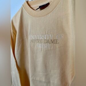 Vintage Notre Dame Yellow Long Sleeve Shirt